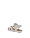 Nina Girls' Toe Caged Sandal - Toddler, Little Kid, Big Kid In White Smoo