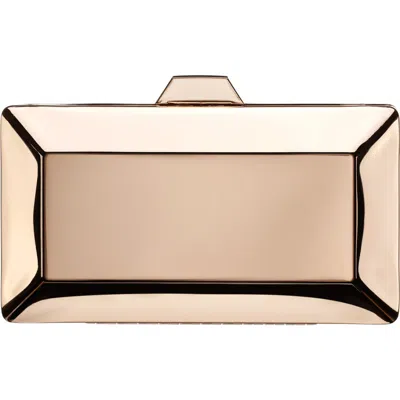 Nina Glint Frame Clutch In Gold