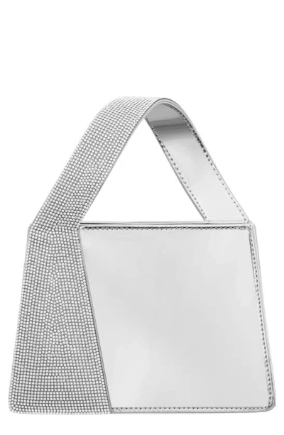 Nina Glory Top Handle Bag In Silver