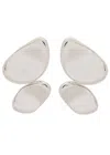 Nina Gordon Carmen Double Domes Sterling Silver Drop Earrings In Silver