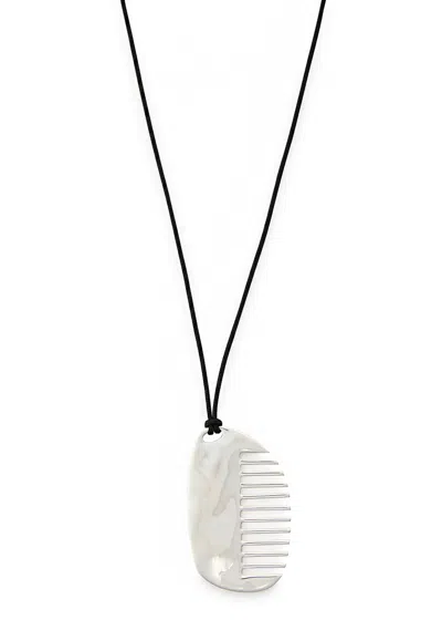 Nina Gordon Comb Sterling Silver Cord Necklace