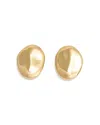 Nina Gordon Dylan Dome Stud Earrings In 14k Gold Plated In Gold