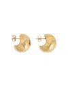Nina Gordon Figure Hoop Earrings In 14k Gold Plated In Gold