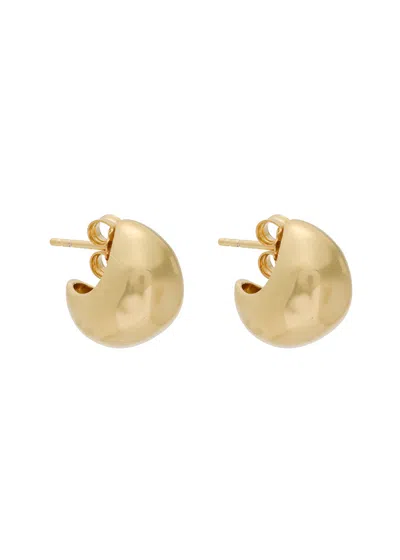 Nina Gordon Figures Hoops Small 14kt Gold Vermeil Earrings In Neutral