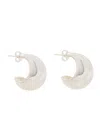 Nina Gordon Figure Sterling Silver Hoop Earrings In Silver