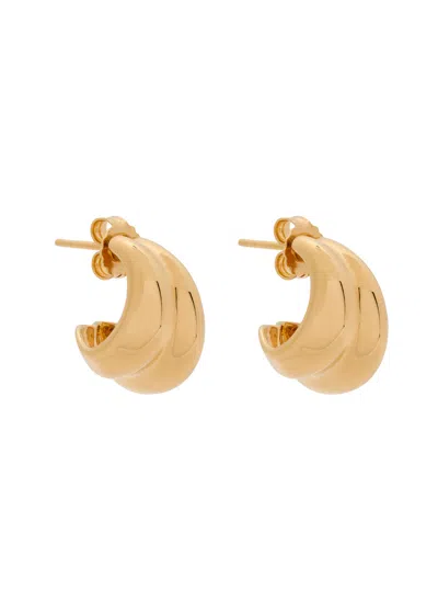 Nina Gordon Mega Small 14kt Gold Vermeil Hoop Earrings