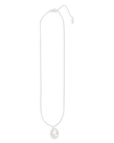 Nina Gordon Nugget Pendant Necklace In Sterling Silver, 18-20 In Silver