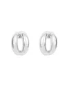 Nina Gordon Via Large Open Circle Statement Earrings In Silver