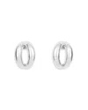 Nina Gordon Via Large Open Circle Statement Earrings In Silver