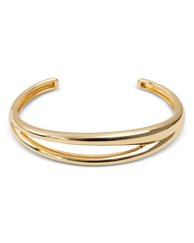 Nina Gordon Via Wrist Cuff Bangle Bracelet In Gold