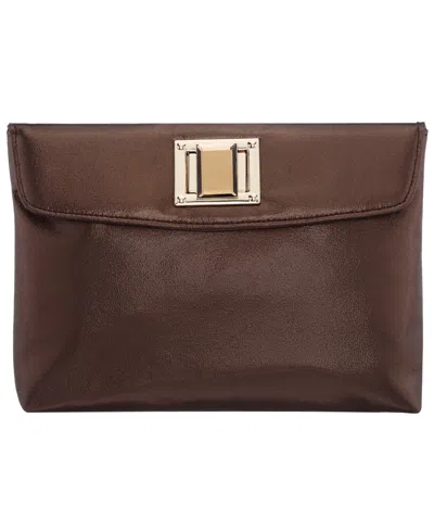 Nina Grayson Soft Slouchy Small Clutch Handbag In Brown