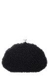 Nina Hera Frame Clutch In Black