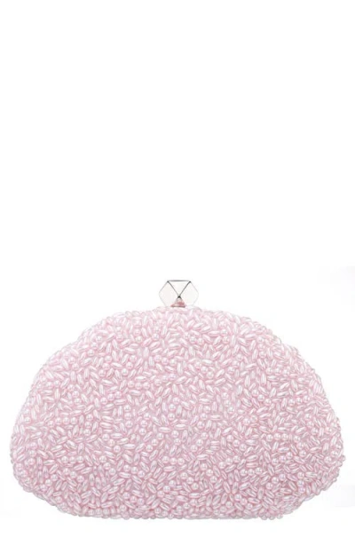 Nina Hera Frame Clutch In Pink