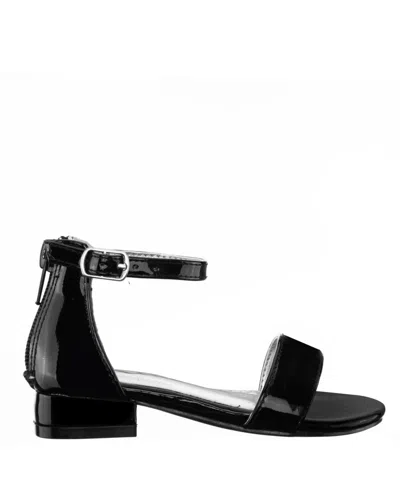 Nina Kids' Hidi-t Little & Big Girls Sandal In Black Patent