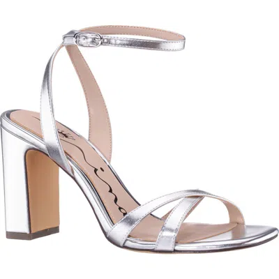 Nina Hilda Ankle Strap Sandal In Silver