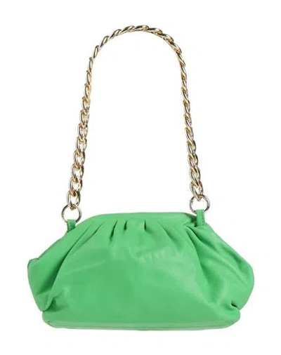 Nina Hill Woman Handbag Green Size - Leather
