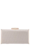 Nina Hillery Frame Clutch In Platino