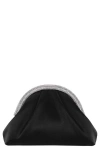 Nina Jane Frame Clutch In Black