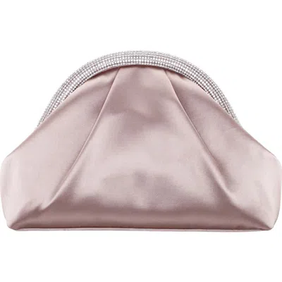 Nina Jane Frame Clutch In Brown