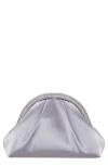 Nina Jane Frame Clutch In Silver