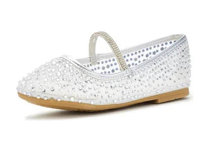 Nina Jax (toddler/little Kid/big Kid) Girls Shoes Silver Mesh : 4 Big Kid M, Leather/mesh/synthetic