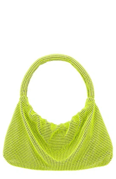 Nina Joyce Mesh Top Handle Bag In Green