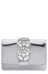 Nina Kaia Clutch In Silver