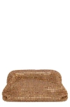 Nina Kara Frame Clutch In Dark Gold