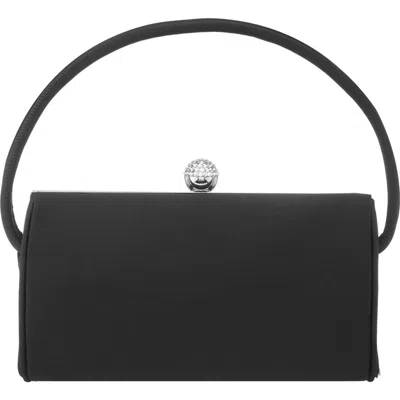Nina Khalani Satin Clutch In Black