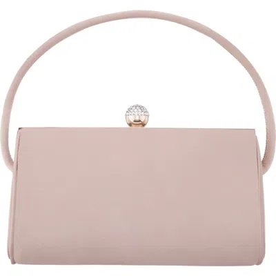 Nina Khalani Satin Clutch In Pink