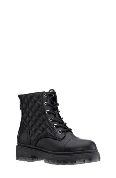 Nina Kids' Diana Combat Boot In Black