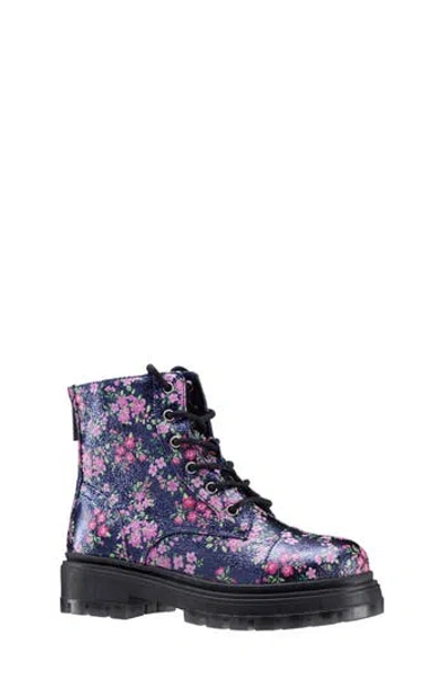 Nina Girls' Diana Bootie - Toddler, Little Kid, Big Kid In Navy/pink Floral