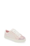 Nina Kids' Glitter Cap Toe Sneaker In Light Pink