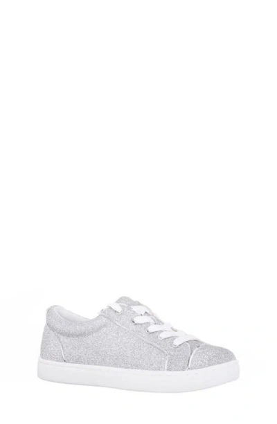 Nina Kids' Glitter Sneaker In Silver Glitter