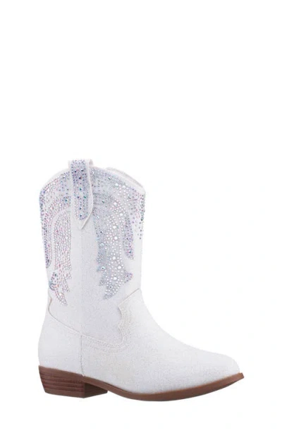 Nina Kids' Hawley Western Boot In White