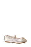 Nina Toddler And Little Girls Casual Ballet Flats In Gold Metallic