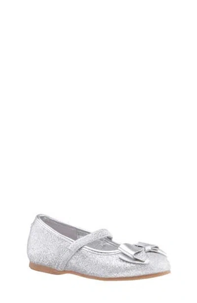 Nina Kids' Kenzee Mary Jane Flat In Silver