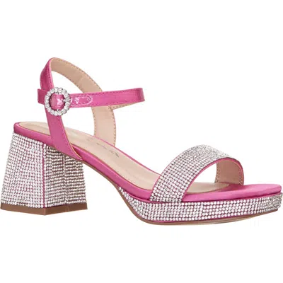 Nina Kids' Marysol Ankle Strap Platform Sandal In Multi