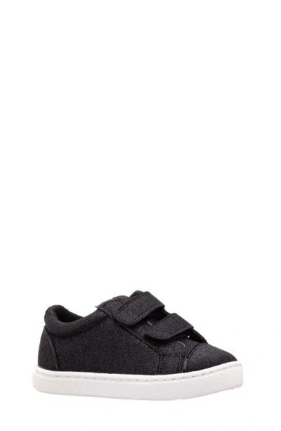 Nina Kids' Metallic Sneaker In Black Glitter