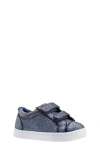 Nina Kids' Metallic Sneaker In Navy Glitter