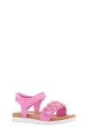 Nina Kids' Girls' Neriah Flower Applique Sandals - Toddler In Pink/ Glitter