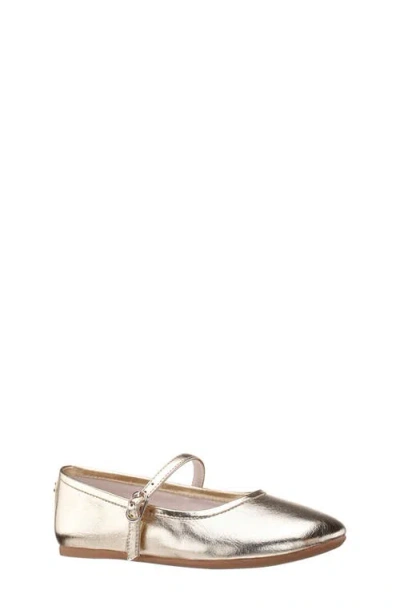 Nina Kids' Nicola Mary Jane Flat In Gold
