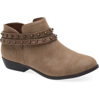 Nina Kids' Nicolena Studded Bootie In Brown