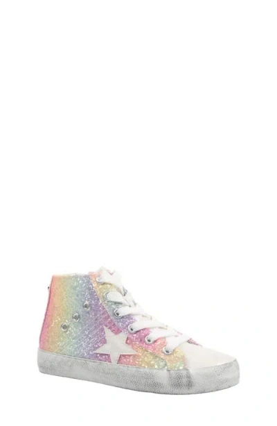 Nina Kids' Taralyn Glitter High Top Sneaker In Multi