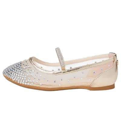 Nina Kira Light Gold Mesh / Rhinestones Kira Women's In Pink