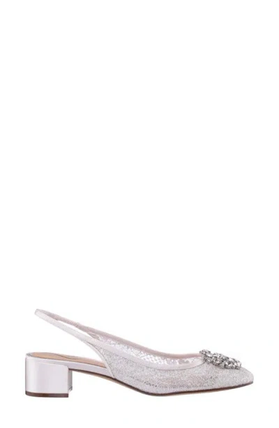 Nina Klara Slingback Pump In White