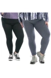 Nina Leonard 2-pack Leggings In Multi