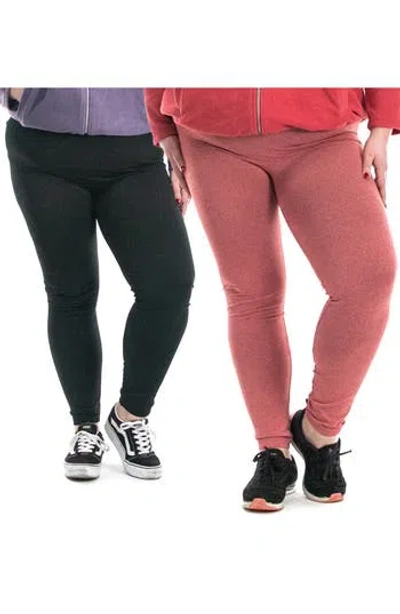Nina Leonard 2-pack Leggings In Multi