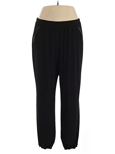 Pre-owned Nina Leonard Active Pants In Black