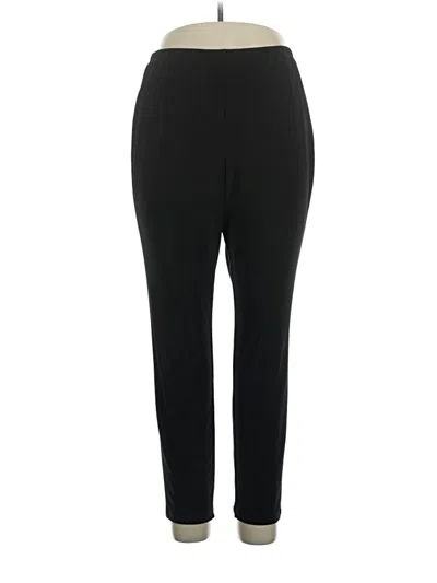 Pre-owned Nina Leonard Active Pants In Black